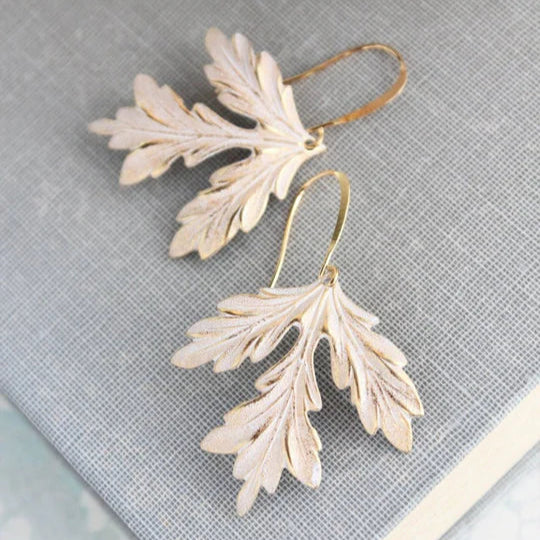 A Pocket of Posies "Patina Leaf" Earrings