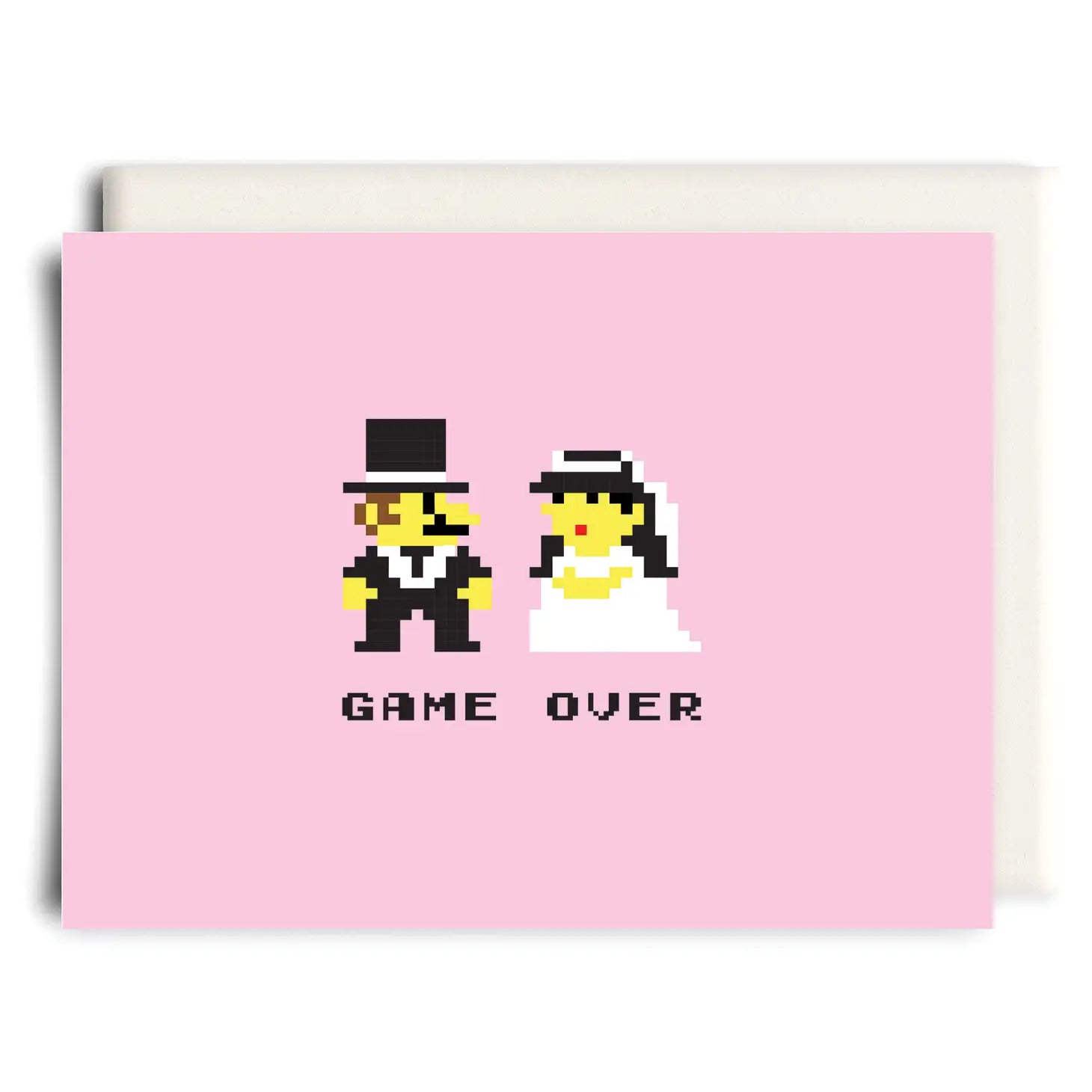 Inkwell Cards “Game Over” Mario Bros. Wedding Card