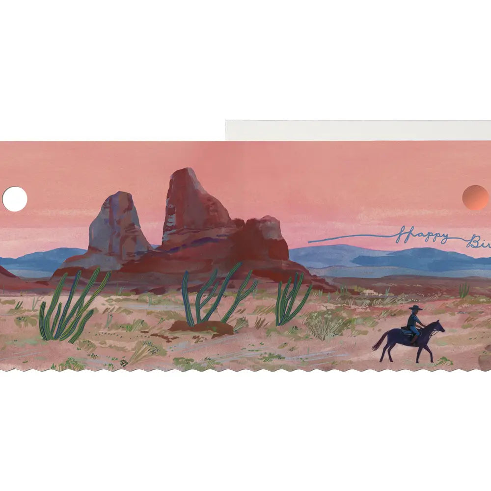 Red Cap Cards “Happy Birthday” Desert Sunrise Card