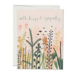 Red Cap Cards "With Deepest Sympathy” Ocean Card