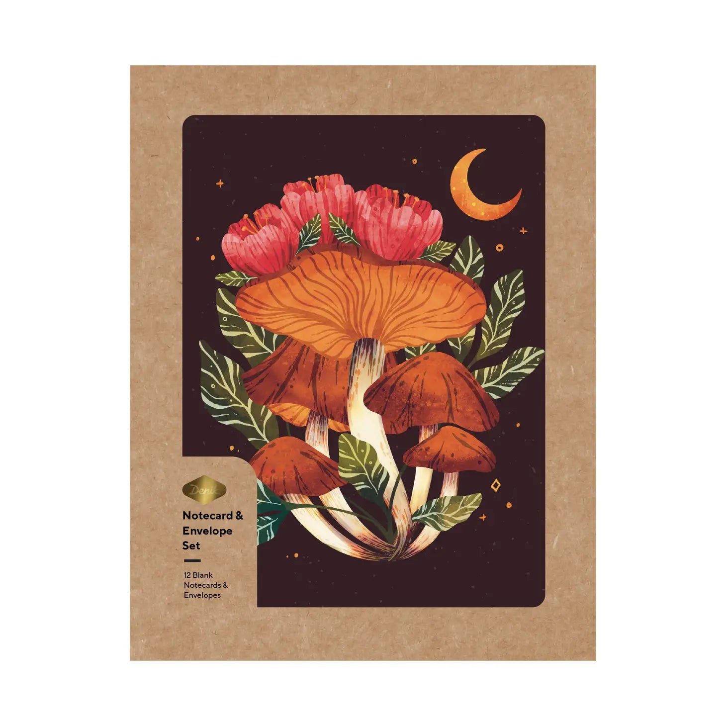 Denik Midnight Mushroom Note Cards | 12