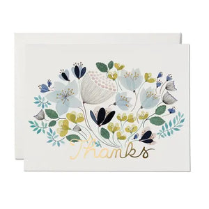 Red Cap Cards "Thanks” Floral Card