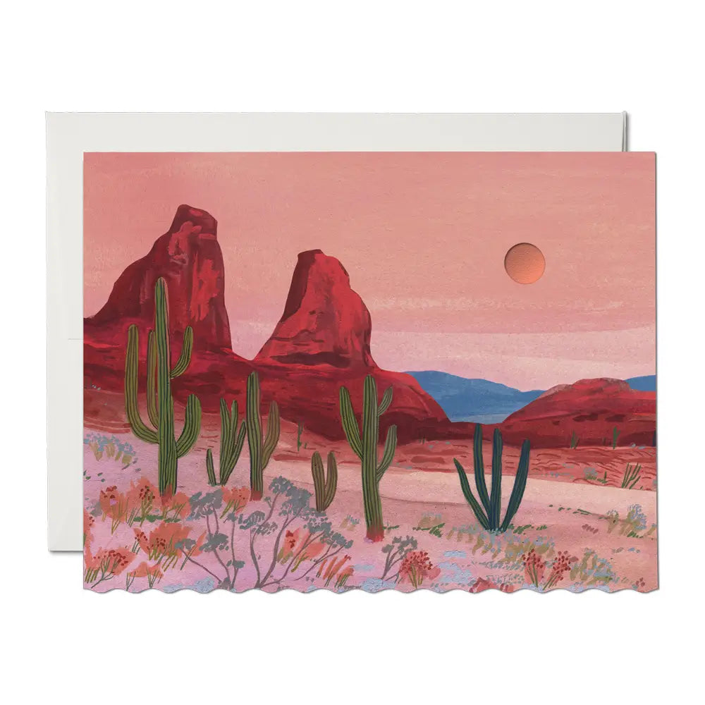 Red Cap Cards “Happy Birthday” Desert Sunrise Card