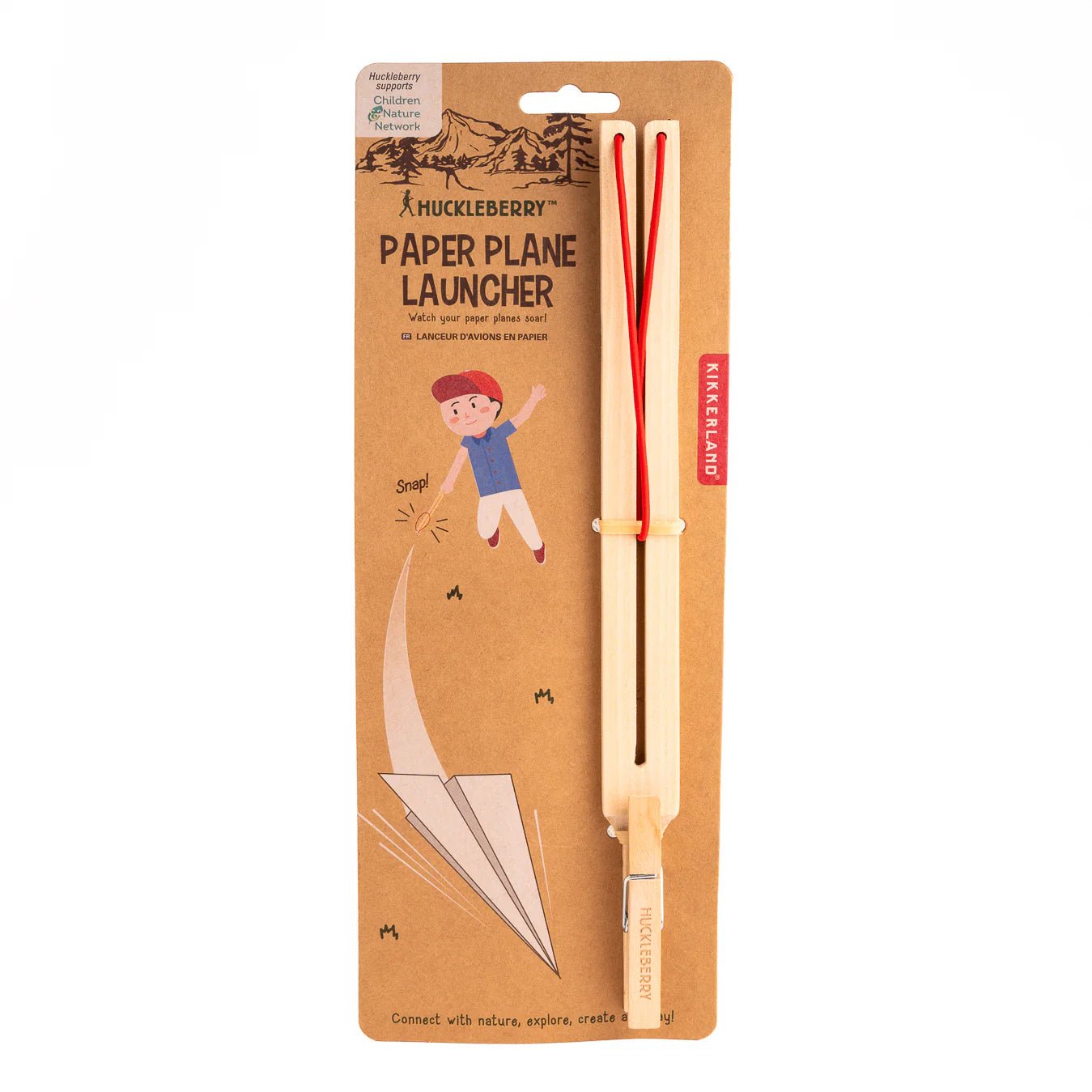Kikkerland Huckleberry | Paper Plane Launcher - Bough and Antler Northwest Goods