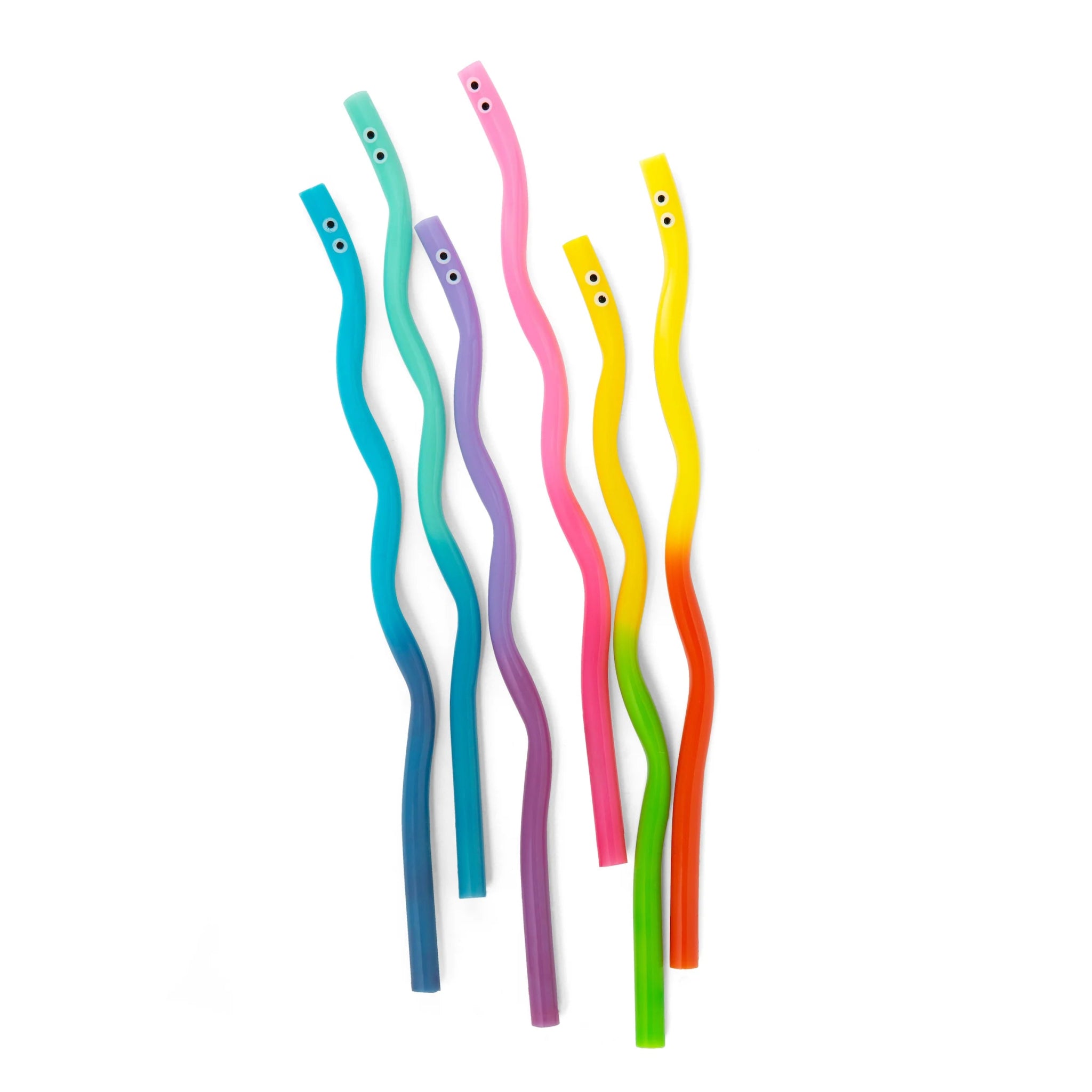 Kikkerland | Kidoki Wiggly Worm Straws - Bough and Antler Northwest Goods
