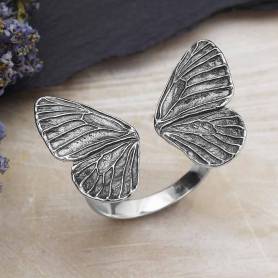 Nina Designs butterfly adjustable ring