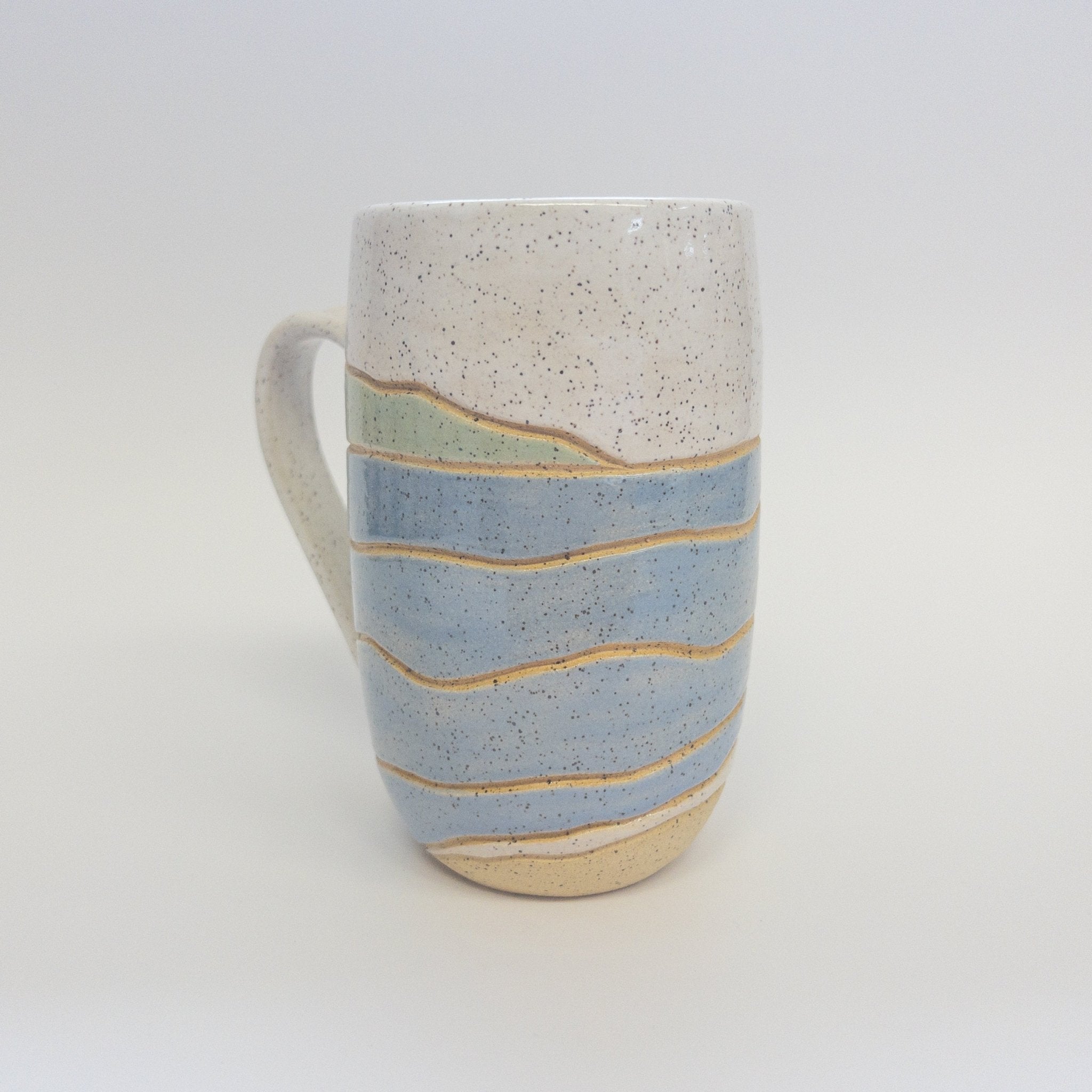 Pottery for Peace | Beach Landscape Mugs - Bough and Antler Northwest Goods