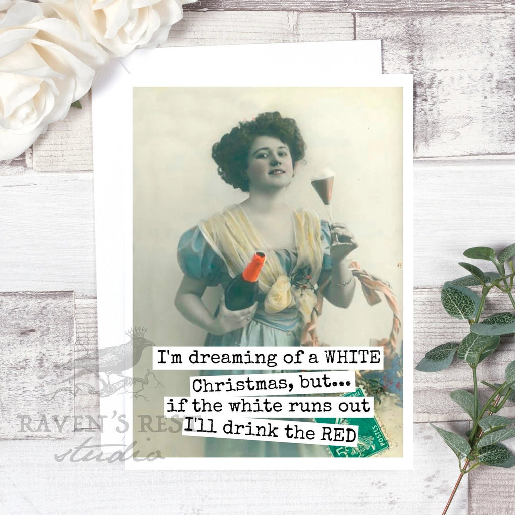 Raven’s Rest Studio | "White Christmas" Christmas Card - Bough and Antler Northwest Goods