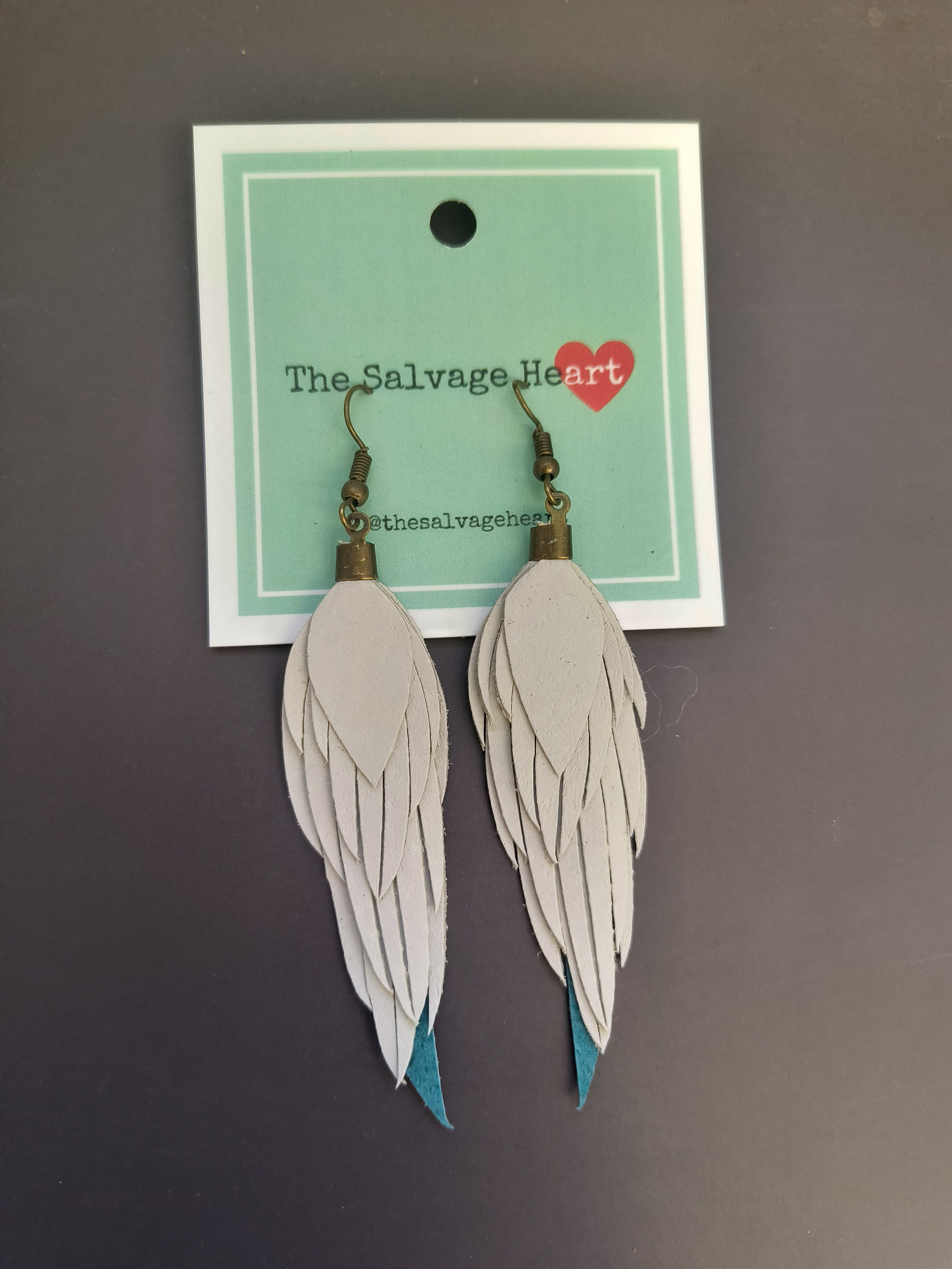 The Salvage Heart | Feather Earrings Small