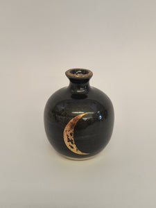 Pottery for Peace | Glossy Black Mini Vases