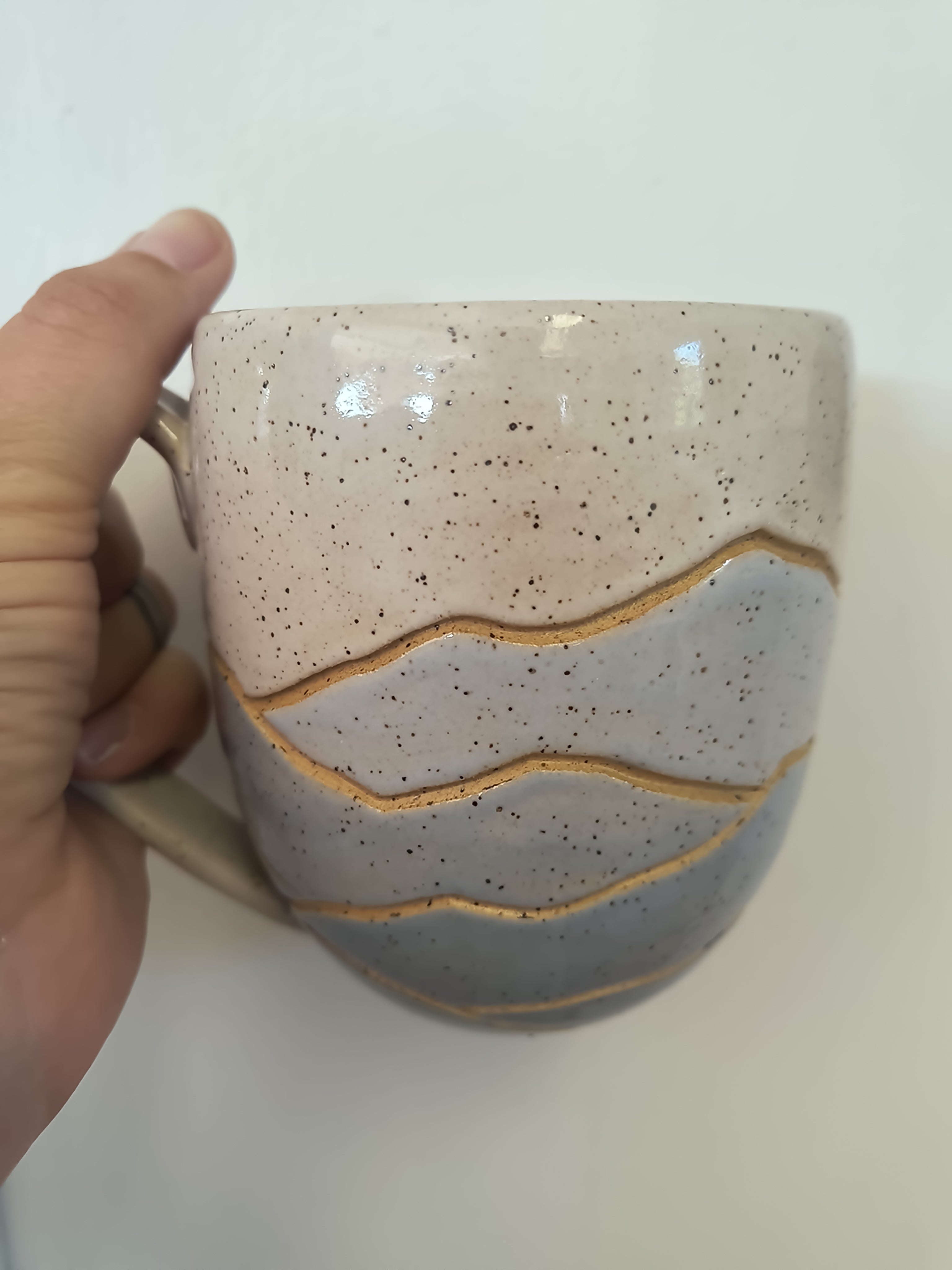 Pottery for Peace | Speckled Blue Mountain Mug