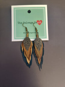 The Salvage Heart | Feather Earrings Small