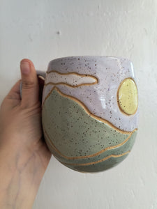 Pottery for Peace |Green Speckle Mountain Mugs