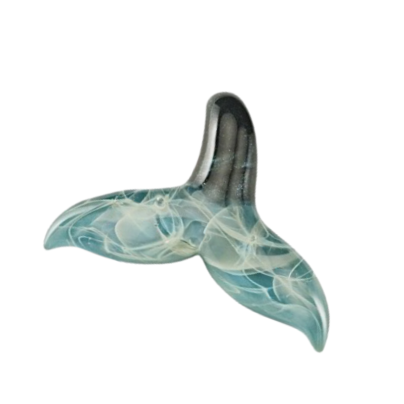 Mystic Glass Creations Whale Tail Pendant