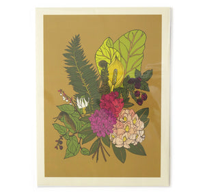 Wild Life Illustration Co. "Wild Flowers" 12x16 Print