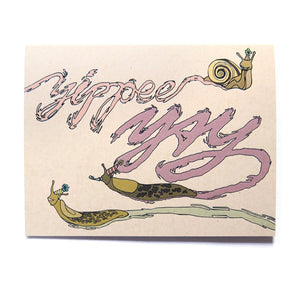 Wild Life Illustration Co "Yay Slug" Card