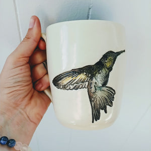 Pottery for Peace Hummingbird Mug