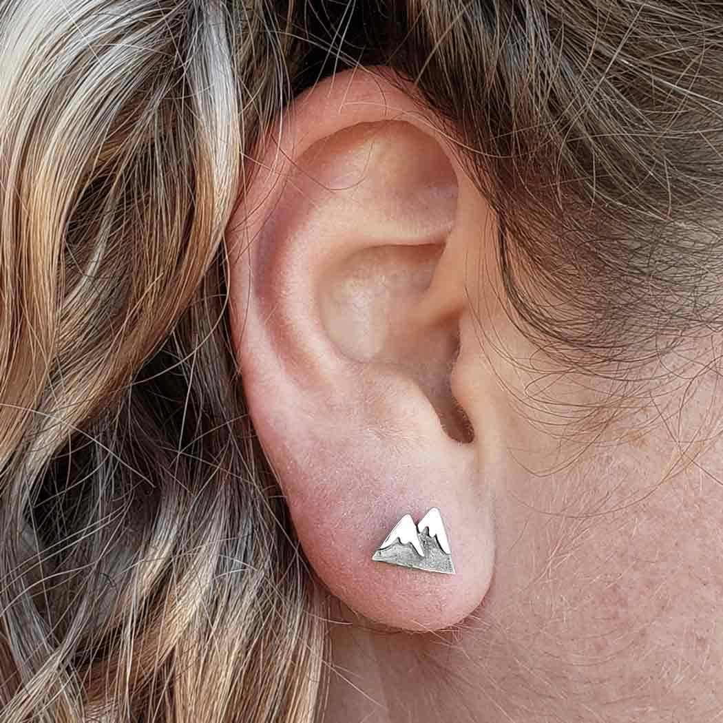 Nina Designs "Mountain" Stud Earrings