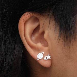 Nina Designs "Alien" Mismatched Stud Earrings