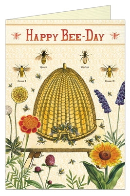 Cavallini "Happy Bee-Day" Card