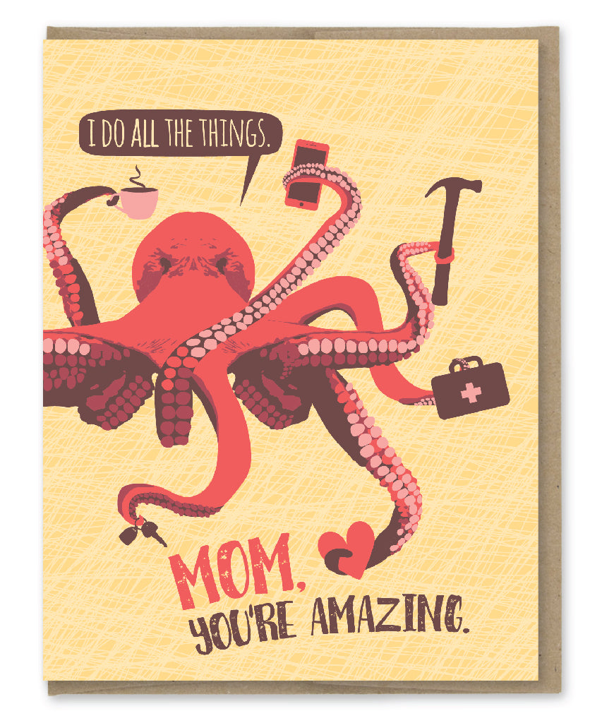 Modern Printed Matter “Mom, You're Amazing” Mother's Day Card