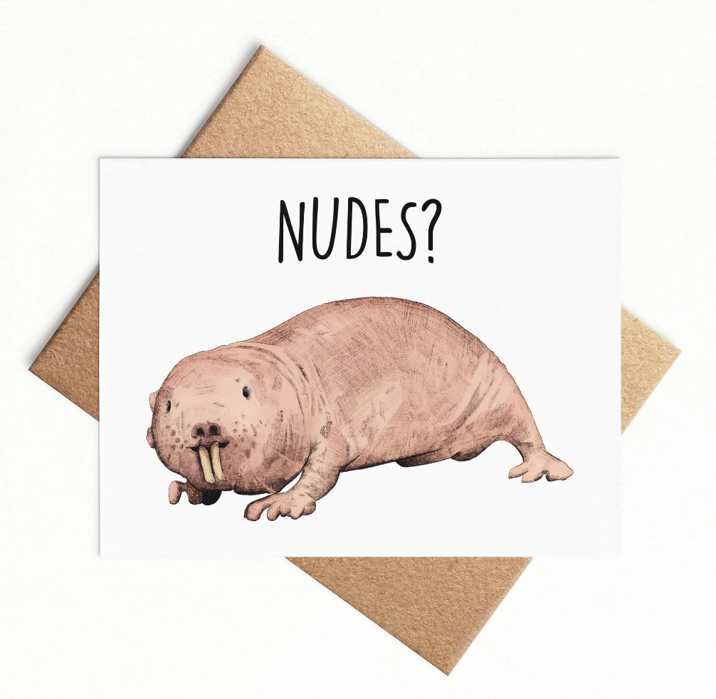 Pilar Prints “Nudes?” Card