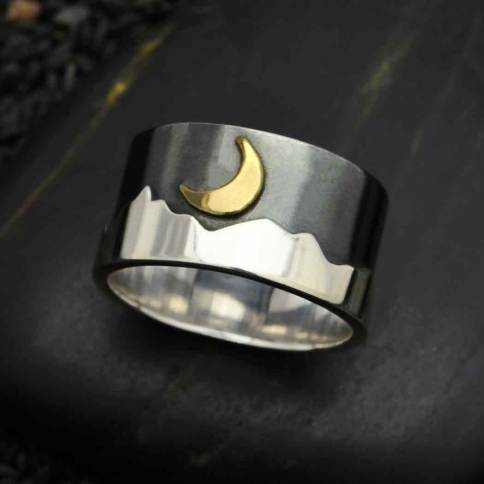 Nina Designs "Mountain & Moon" Ring