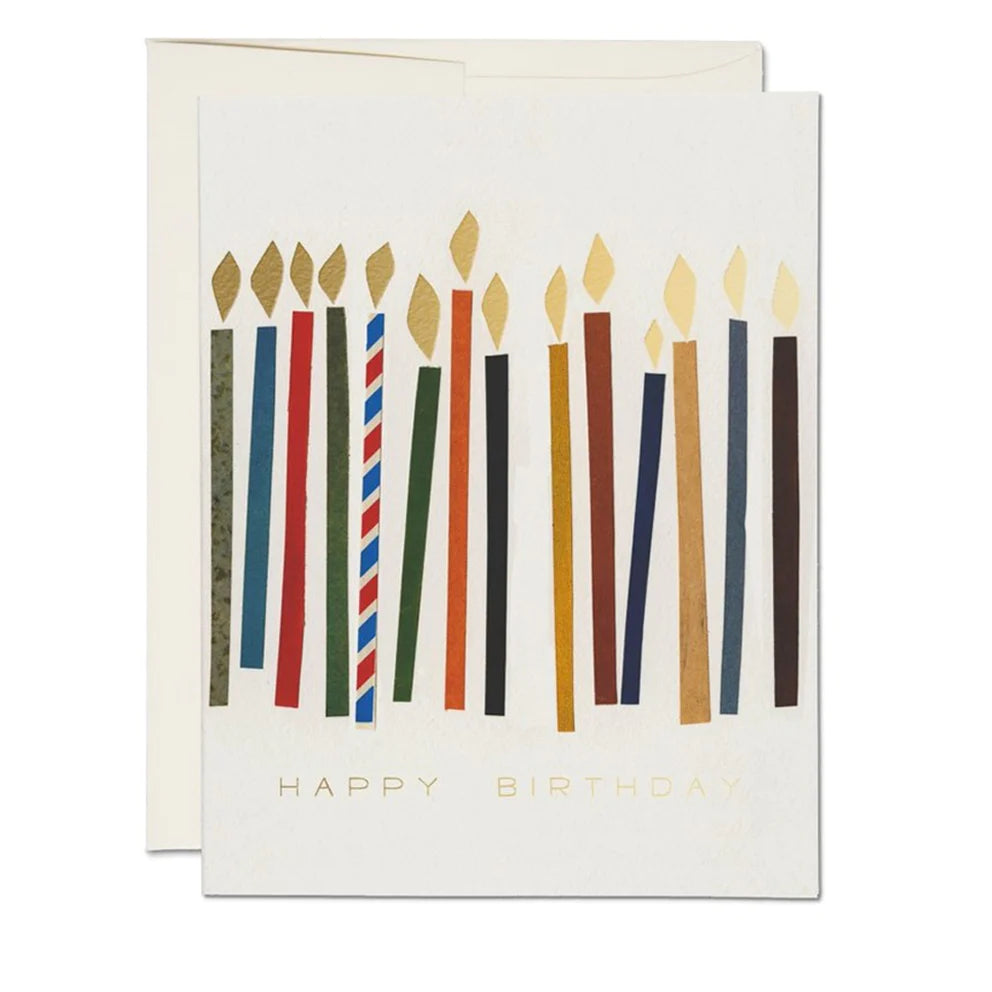 Red Cap Cards "Happy Birthday” Candles Card