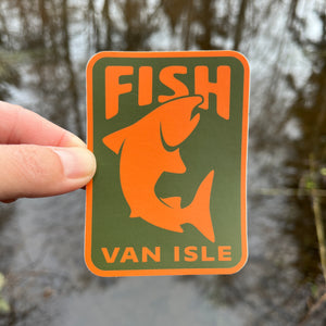 Fish Van Isle Sticker