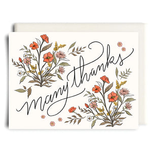 Inkwell Cards “Many Thanks” Card
