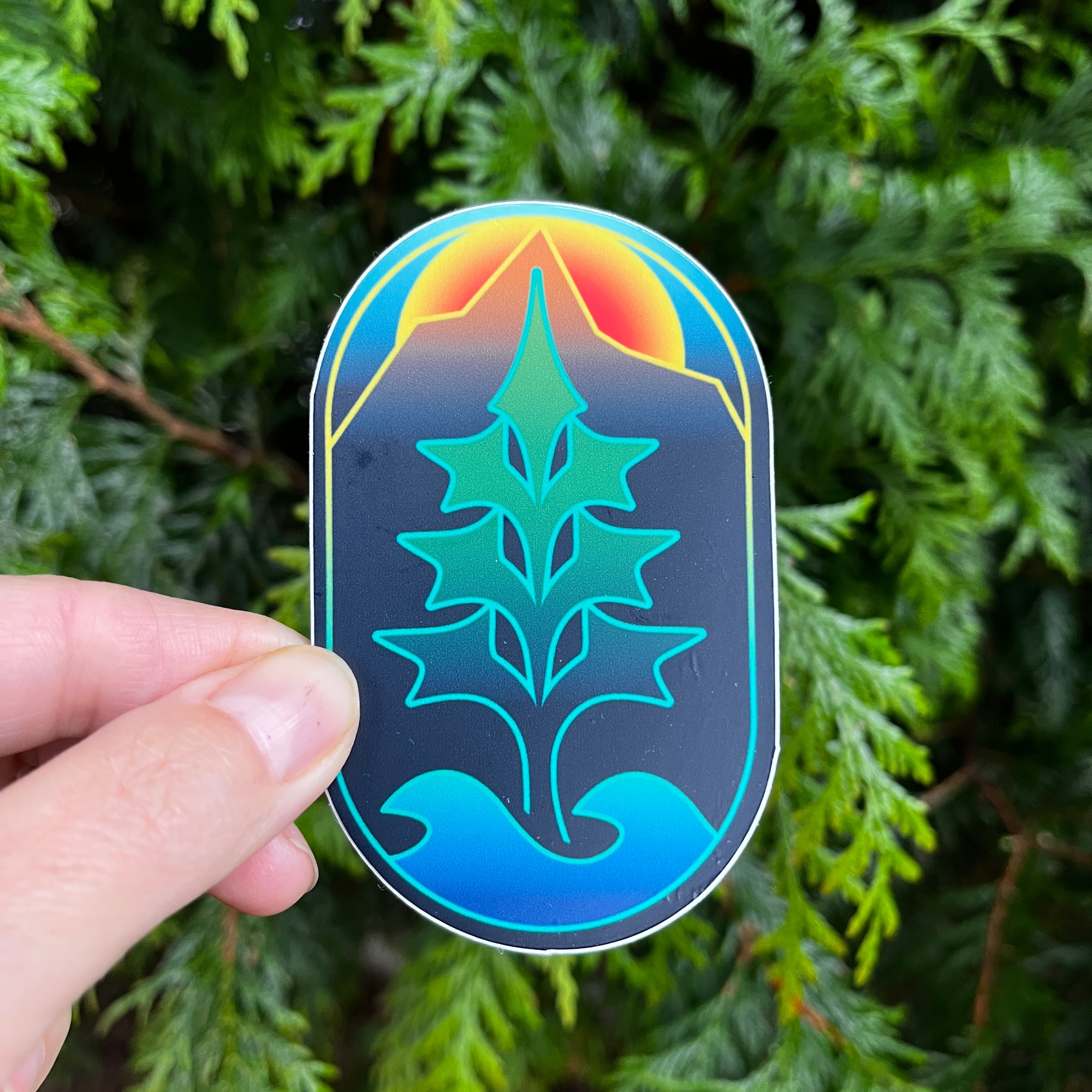 Sunrise Tree Sticker