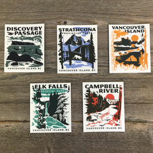 North Island Landmark Stickers