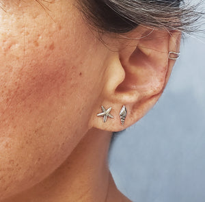 Nina Designs "Conch /Starfish " Stud Earrings