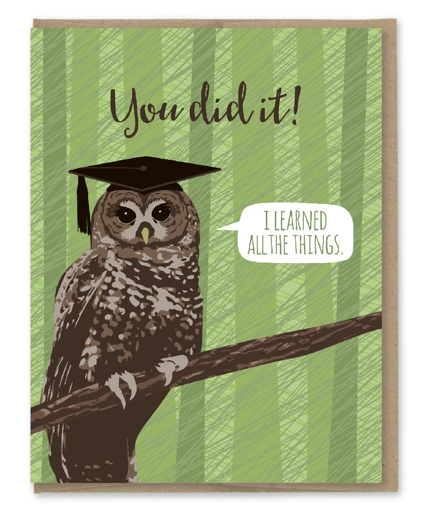 Modern Printed Matter “I Learned All the Things” Card