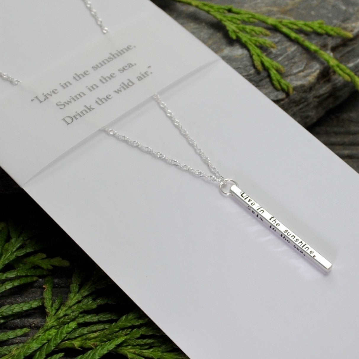 Elements Gallery Quote Bar Necklaces