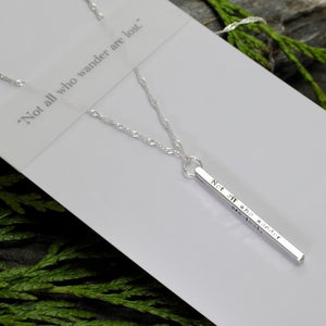 Elements Gallery Quote Bar Necklaces